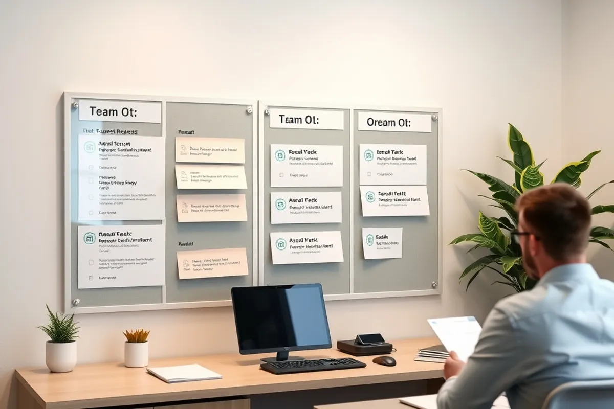 A team board showing review requests and response time cards